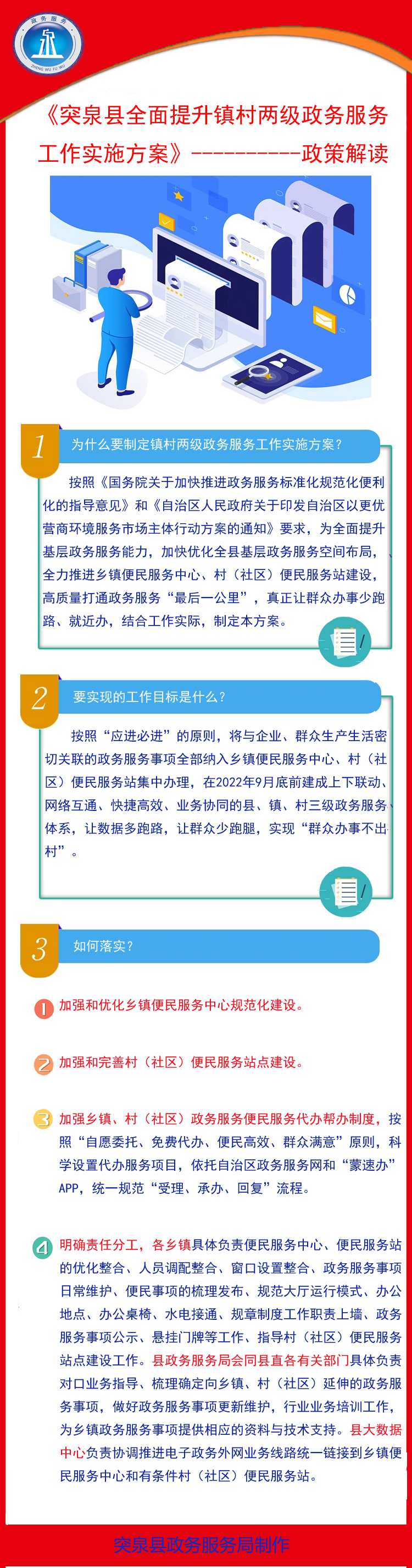 4.（48号）突泉县全面提升镇村两级政务服务工作实施方案